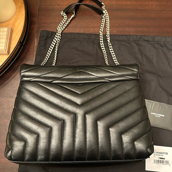 Yves Saint Laurent Medium Loulou Matelasse Leather Shoulder Bag/Wallet Combo - Picture 5 of 15